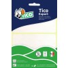 Etichette adesive bianche 75x56mm, 4 etichette per foglio E-7556