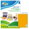 Etichette adesive fluorescenti arancio 210x297mm, 1 etichetta per foglio LP4FA-210297 Contenuto: 70 Etichette / 70 Pagina