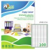 Etichette adesive bianche 37x14mm, 100 etichette per foglio LP4W-3714 Contenuto: 10.000 Etichette / 100 Pagina