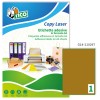 Etichette adesive in carta oro 210x297mm, 1 etichetta per foglio GL4-210297 Contenuto: 100 Etichette / 100 Pagina