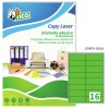 Etichette adesive fluorescenti verdi 99,1x34mm, 16 etichette per foglio LP4FV-9934 Contenuto: 1.120 Etichette / 70 Pagina