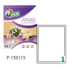 Etichette adesive bianche 150x115mm, 1 etichetta per foglio P-150115 Contenuto: 250 Etichette / 250 Pagina