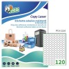 Etichette adesive trasparenti 22x16mm, 120 etichette per foglio PC4-2216 Contenuto: 12.000 Etichette / 100 Pagina