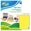 Etichette adesive fluorescenti gialle 210x297mm, 1 etichetta per foglio LP4FG-210297 Contenuto: 70 Etichette / 70 Pagina